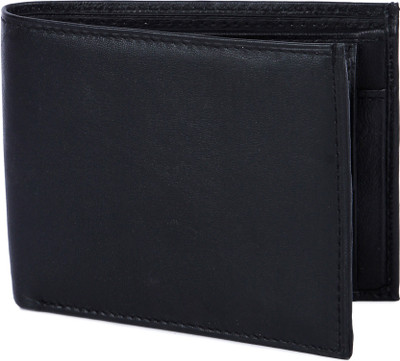 

Leather 11 Men Black Genuine Leather Wallet(3 Card Slots)