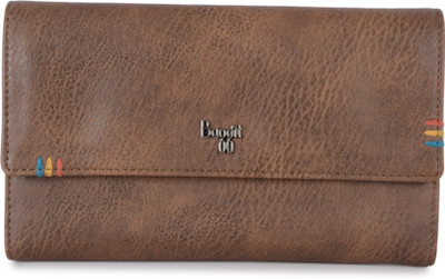 

Baggit Women Casual Brown Artificial Leather Wallet(8 Card Slots), Smoke