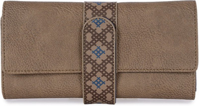 

Baggit Women Casual Beige Artificial Leather Wallet(8 Card Slots), Smoke