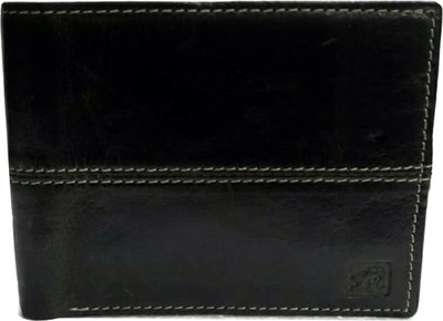 

Leo Men Black Genuine Leather Wallet(8 Card Slots)
