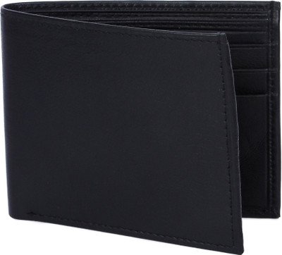 

Leather 11 Men Black Genuine Leather Wallet(3 Card Slots)