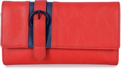 Baggit Women Casual Red Artificial Leather Wallet(8 Card Slots)