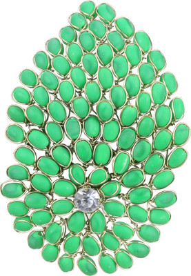 

Eerafashionicing Green Beaded button Designer Beads Button's for Women Kurties, Gowns, Party Wear Dress Pack Of 2