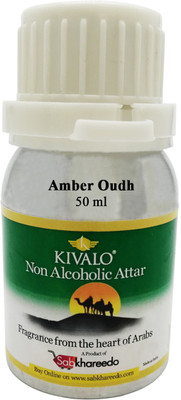 

Kivalo Ⓡ Pure Original Amber Oudh Fragrance 50 ml Non Alcoholic Attar Floral Attar(Oud (agarwood))