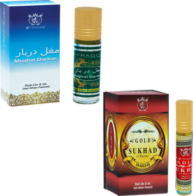 

FRAGCARE ATTAR MUGHAL DARBAR,SUKHAD Each 8 ml (Set of 2 ) Floral Attar(Floral)
