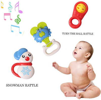 

Baybee Rattles Set Baby Toy 6 Pcs Baby Fish Rattle, Crab Rattle and Happy Rattle | Hand Rattle Plush Rattle(Multicolor)