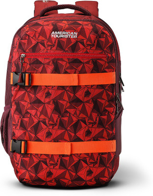

American Tourister X-lete Lap Bag 01 30.5 L Backpack(Multicolor), Red