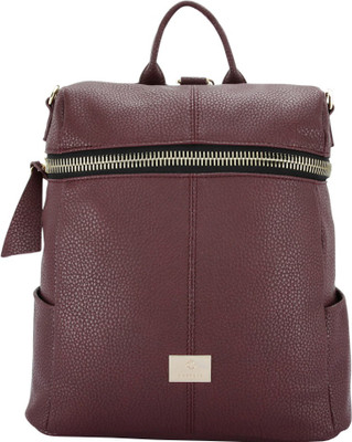 

Caprese Zhil Medium 5 L Backpack(Brown), Burgundy