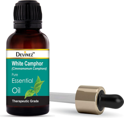 

Devinez White Camphor Essential Oil, 100% Pure, Natural & Undiluted, 10ml, Relieves Skin Itching And Irritation, Soothes Burns & Rashes, Cures Acne, Strengthens Hair Roots, Boosts Hair Growth, Fights Hair Loss(10 ml)