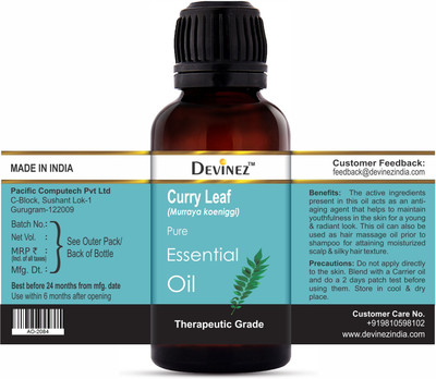 Devinez Curry Leaf Essential Oil, 100% Pure, Natural & Undiluted, 30-2084(30 ml)