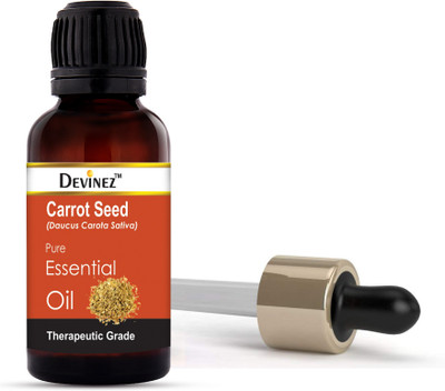 

Devinez Carrot Seed Essential Oil, 100% Pure, Natural & Undiluted, 10ml - Smooth Wrinkles, Fight Free Radicals, Firm and Tone the Skin, Enhance Skin Rejuvenation, Get Thick, Shiny, Healthy Hair(10 ml)