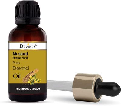 

Devinez Mustard Seed Cold-Pressed Essential Oil, 10ml - 100% Pure Natural, Undiluted for Hair & Skin Care, Excellent Toner, prevents hair loss, Insect Repellent(10 ml)