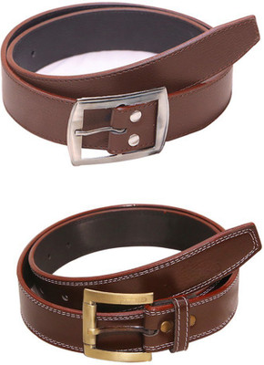 

Lee Topper Men Casual, Evening, Formal, Party Brown Artificial Leather Belt