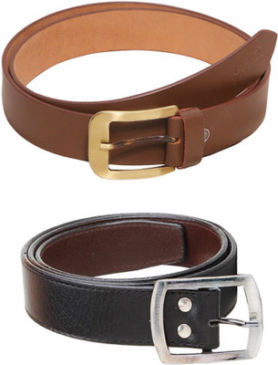 

Lee Topper Men Casual, Evening, Formal, Party Black, Brown Artificial Leather Belt