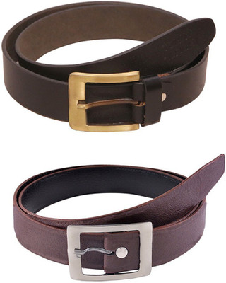 

Lee Topper Men Casual, Evening, Formal, Party Brown Artificial Leather Belt, Black