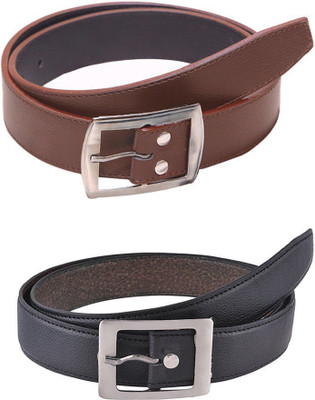 

Lee Topper Men Casual, Evening, Formal, Party Brown Artificial Leather Belt, Black