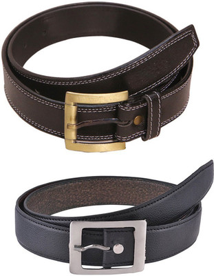 

Lee Topper Men Casual, Evening, Formal, Party Black Artificial Leather Belt