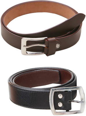 

Lee Topper Men Casual, Evening, Formal, Party Black, Brown Artificial Leather Belt
