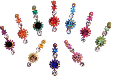 

Sunaina New Love Collection Designer Medium Size FOREHEAD Multicolor Bindis(FANCY BINDI)