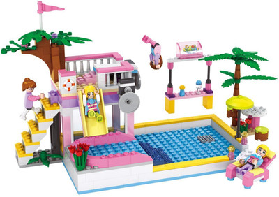 

Webby Dream Girls Swimming Pool Toy Building Set(Multicolor)