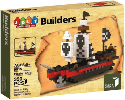

Webby Play and Create Pirate Ship Block Set - 350 Pieces(Multicolor)