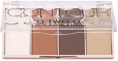

O.TWO.O 9110 : 4 Colors Grooming Powder Blush, Bronzer, Highlighter - Oil-control, Concealer, Waterproof, Brighten Contouring Palette Blush(9110A01)