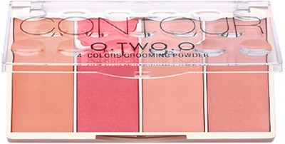 

O.TWO.O 9110 : 4 Colors Grooming Powder Blush, Bronzer, Highlighter - Oil-control, Concealer, Waterproof, Brighten Contouring Palette Blush(9110A04)
