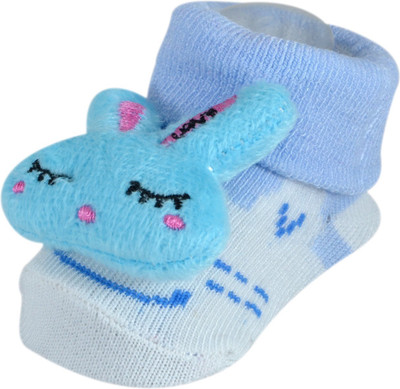 Instabuyz Blue RabbitS Booties(Toe to Heel Length - 2 cm Blue)