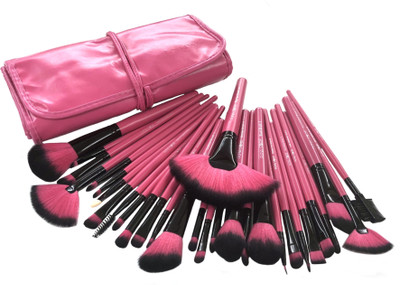 Puna Store 30 Piece Makeup brush Set (Pink)(Pack of 30)