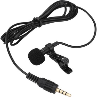 

EWELL 3.5mm Clip Microphone For Youtube, Collar Mike For Voice Recording, Lapel Mic Mobile, Pc, Laptop, Android Smartphones Microphone Camera Microphone