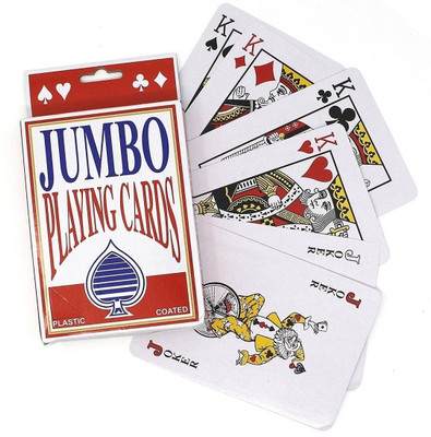 

PackNBuy Packnbuy Playing Cards for Kids Adults Big Size with Large Numbers(Multicolor)