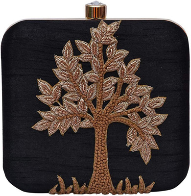 

Himalaya Handicraft Party Black Clutch