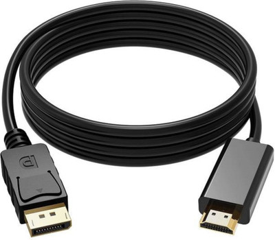 

PAC Display Port Male to HDMI Cable HDMI Cable(Compatible with MICBOOK PRO, MICBOOK AIR, Black)