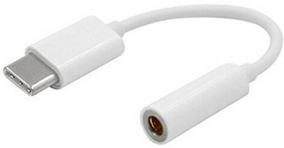 

Moojlo Type c Audio Jack Compatible For LeDH01IN And All Mobiles2 Headphone Adapter(LeEco LePDH401IN and all mobile, White)