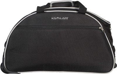 

Kamiliant Alps Wheel on Duffle 52 cm (Black) Duffel Strolley Bag(Black)