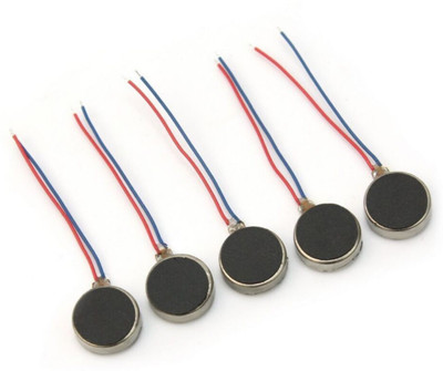 

Robodo 5 pcs x 10mm Diameter Flat Button Type 3V-4.5V CellPhone Micro Vibrator Motor Electronic Components Electronic Hobby Kit