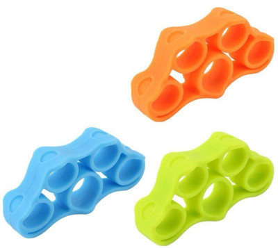

Shrih Finger Exerciser 3 Pcs Resistance Bands Hand Grip Strengthener Hand Grip/Fitness Grip(Orange, Green, Blue)