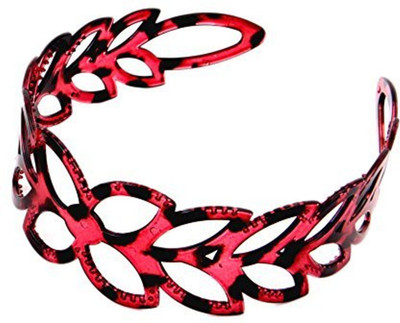 

Sanjog Zig zag Red Plastic Hair band - Pack of 2 Hair Band(Red)