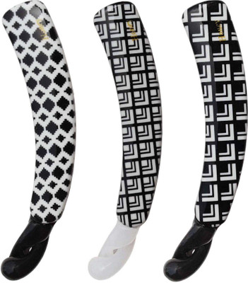 

Shreya Collection Combo of 3 Black & White Banana Hair Pin Banana Clip(Black, White)