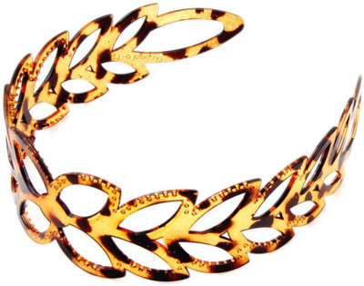 

Sanjog Zig zag Brown Plastic Hair band - Pack of 2 Hair Band(Brown)