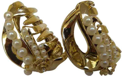 

Pooja Trendz 2 Pcs Gold Color Fish Shape Hair Clutcher-Hair Claw/Clip. Hair Claw(Gold)