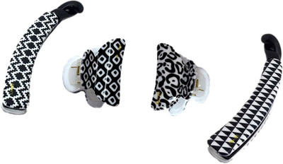 

New Arihant Traders New Arihant Traders- Premium Quality Combo of Hair Clutcher & Banana Clip for Women & Girls (Black & White-4 pieces) Hair Claw, Hair Clip, Hair Accessory Set, Banana Clip, Back Pin(Multicolor)