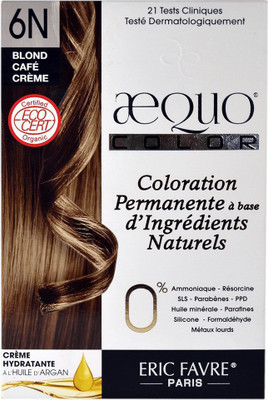 

aequo bypurenaturals Hair Color Organic 6N Cafe Cream Blonde French Import Dermat Kit Hair Color(Blond Cafe Creme)