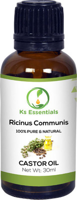 

Ks Essentials 100% Pure Castor Carrier Oil Natural & undiluted ( 30ml ) Hair Oil(30 ml)