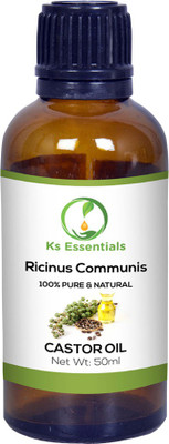

Ks Essentials 100% Pure Castor Carrier Oil Natural & undiluted ( 50ml ) Hair Oil(50 ml)