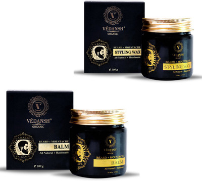 

Vedansh Beard & Moustache Styling Wax 100gm & Balm 100gm (Pack Of 2) Cream(200 g)