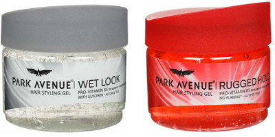 

Park Avenue WET LOOK HAIR STYLING GEL + RUGGED HAIR STYLING GEL ( 300 ×2 GM , PACK OF 2 ) Gel(600 g)
