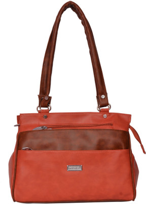 

Harvest Shoulder Bag(Red, Brown), Brown;red