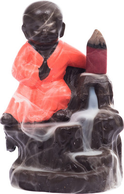 

eCraftIndia Polyresin Incense Holder(Orange)