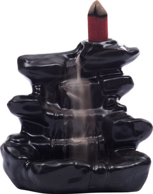 

eCraftIndia Polyresin Incense Holder(Black)